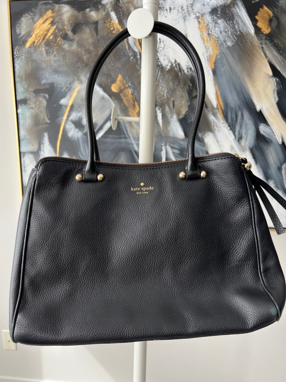 Kate Spade Black Pebbled Leather Purse